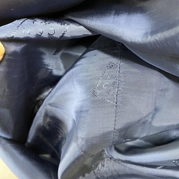 Vintage Givenchy Women’s Wool Twill Pencil Skirt Marine Blue Size 29 - Picture 4 of 16